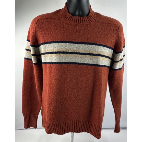 Hawick Sweater Wool Mens Size Medium, Hand Loomed Vintage 80s Colony Hong Kong ￼ - Picture 2 of 8